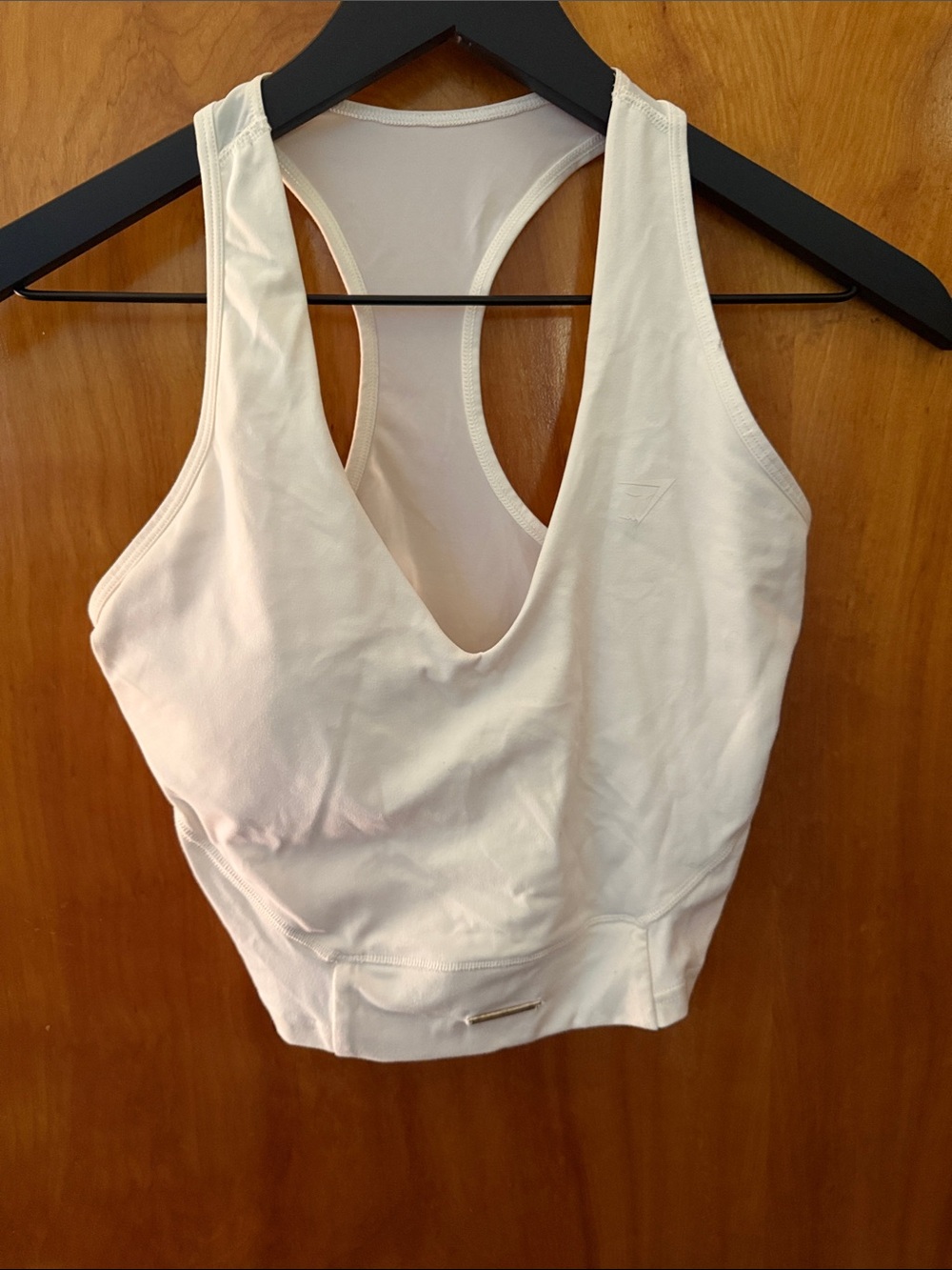 Gymshark White Racerback Sports Bra
